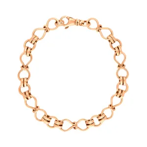 18ct Rose Gold Figure of Eight Bracelet