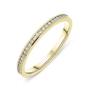 18ct Yellow Gold 0.28ct Diamond Brilliant Cut Wedding Eternity Ring