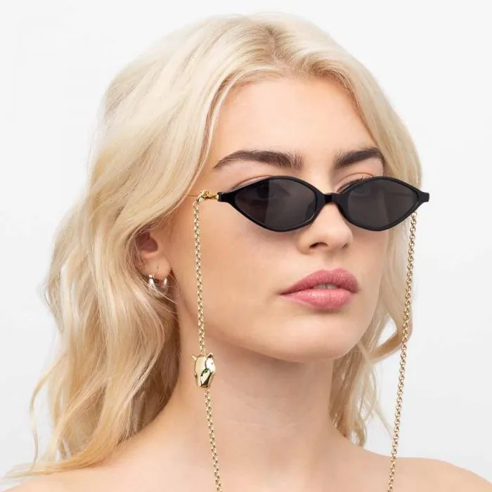 Alessandra Rich X Linda Farrow Black Women's Sunglasses AR3C1SUN