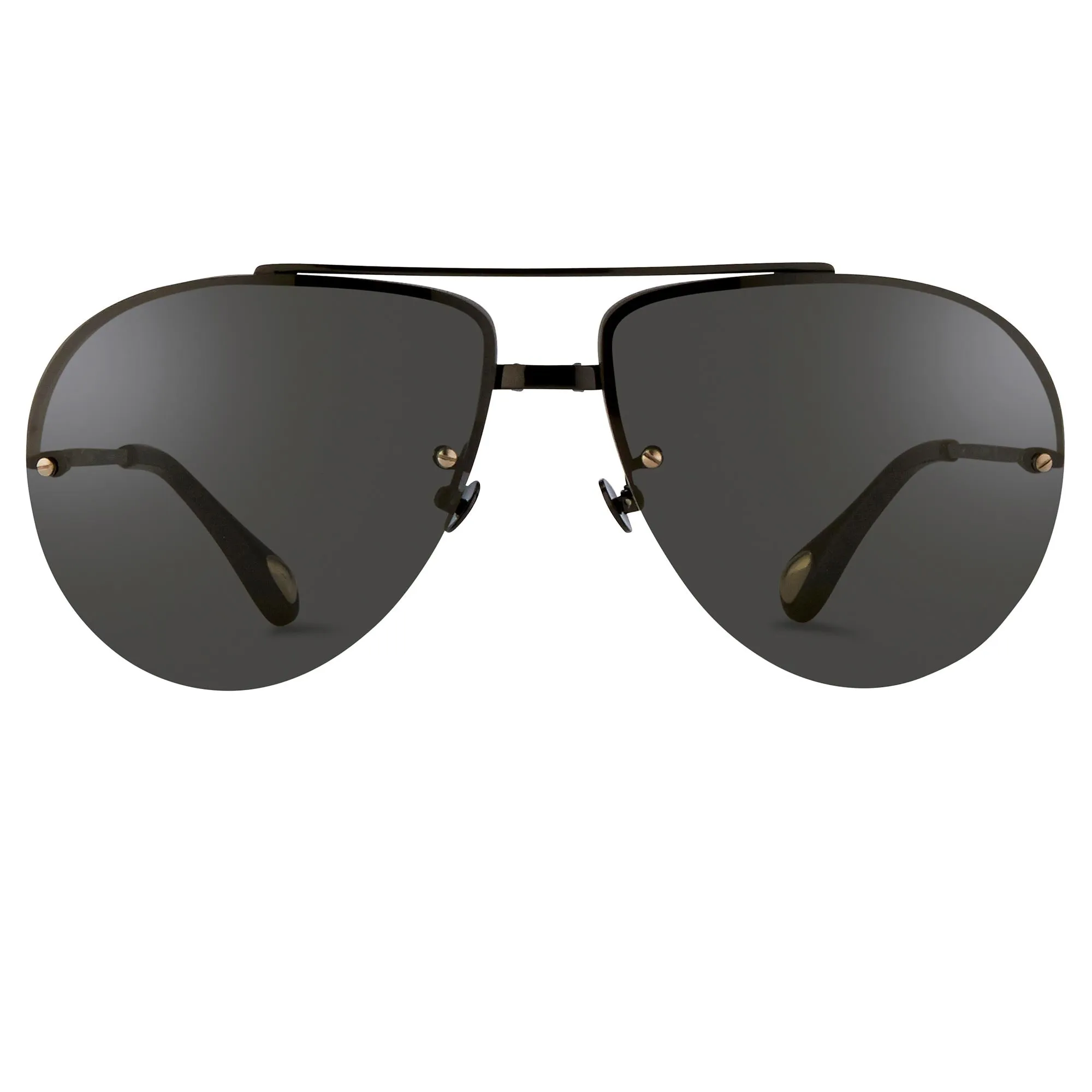 Ann Demeulemeester Men's Sunglasses Black and Grey AD13C4SUN