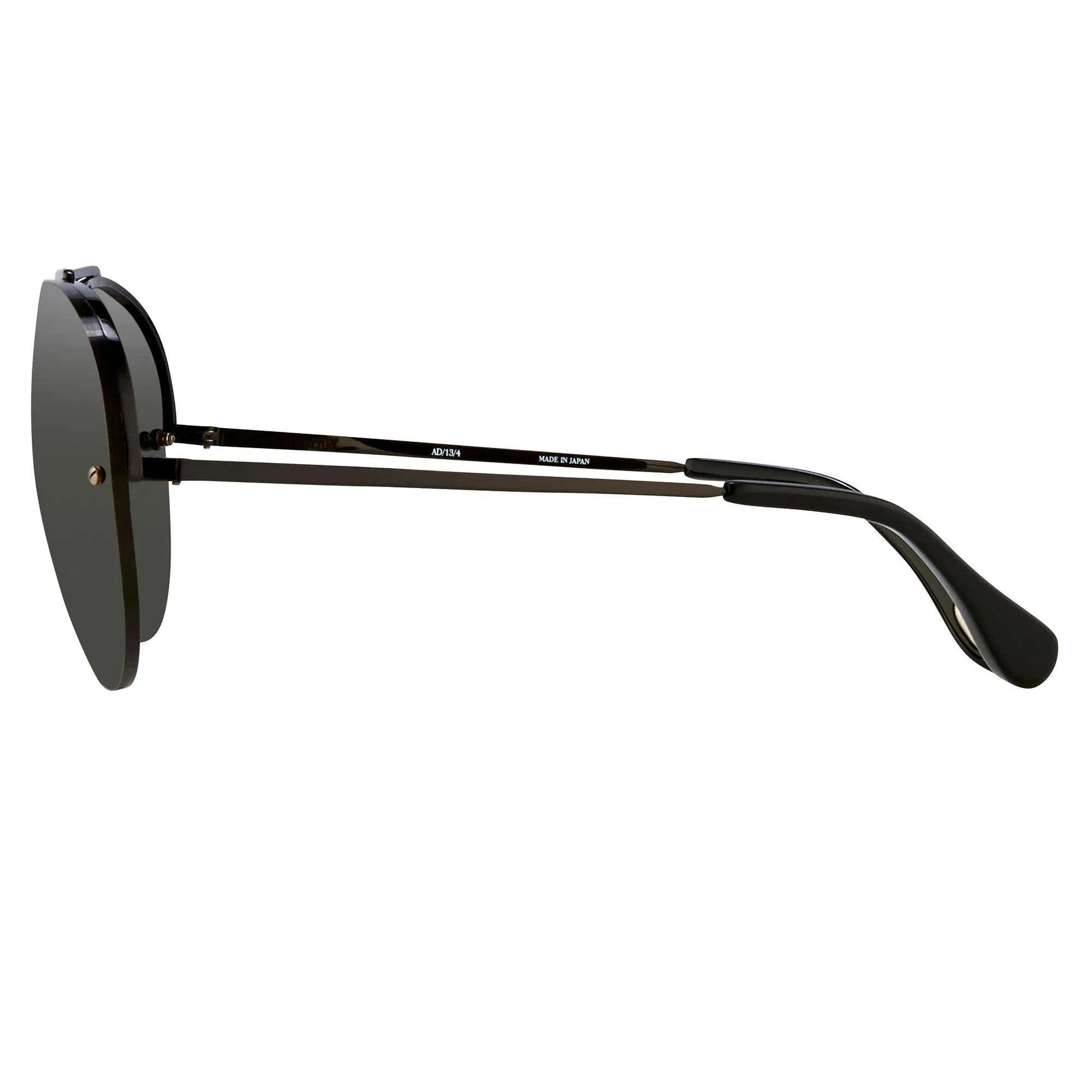 Ann Demeulemeester Men's Sunglasses Black and Grey AD13C4SUN