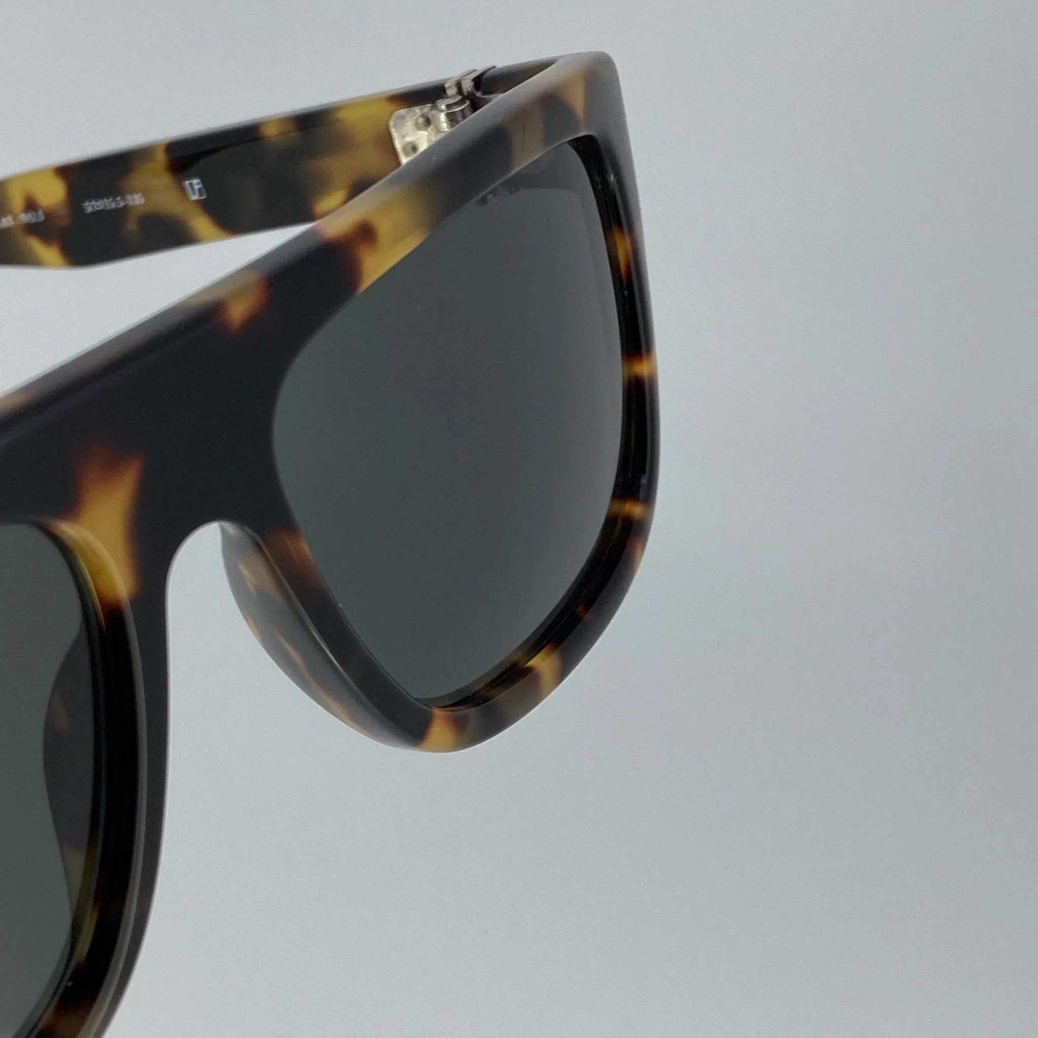 Ann Demeulemeester Men's Sunglasses Flat Top Tortoise and Grey AD2C2SUN
