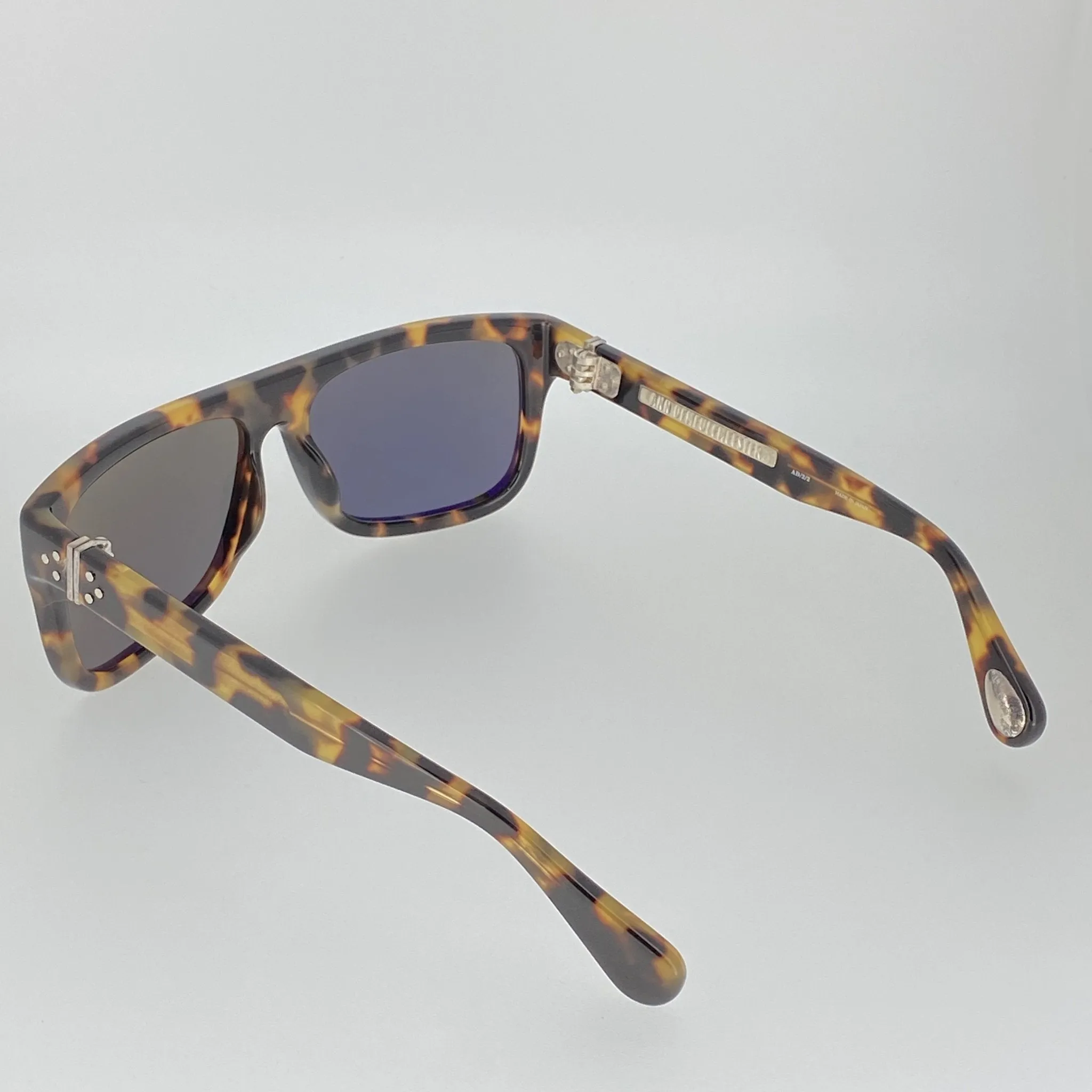 Ann Demeulemeester Men's Sunglasses Flat Top Tortoise and Grey AD2C2SUN