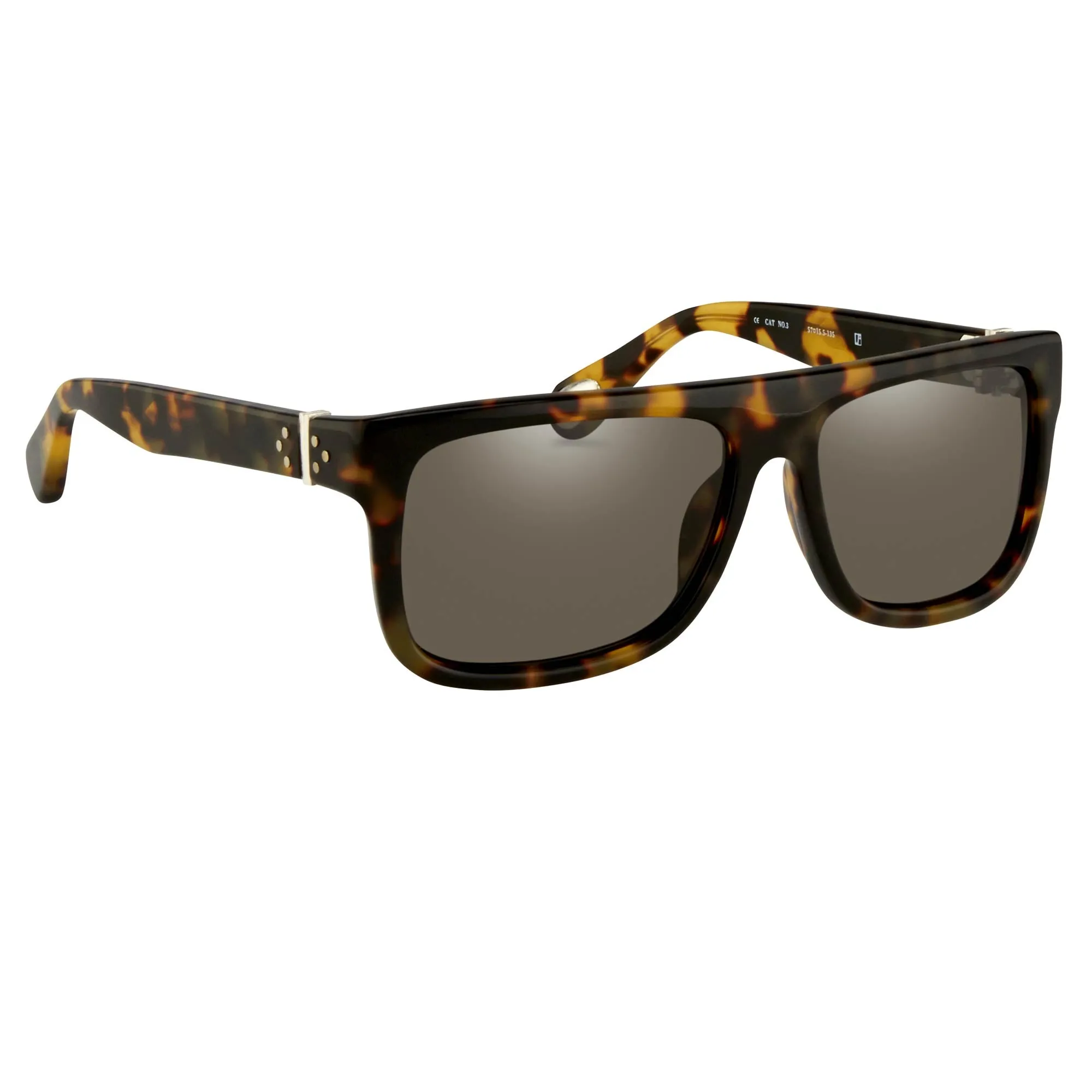 Ann Demeulemeester Men's Sunglasses Flat Top Tortoise and Grey AD2C2SUN