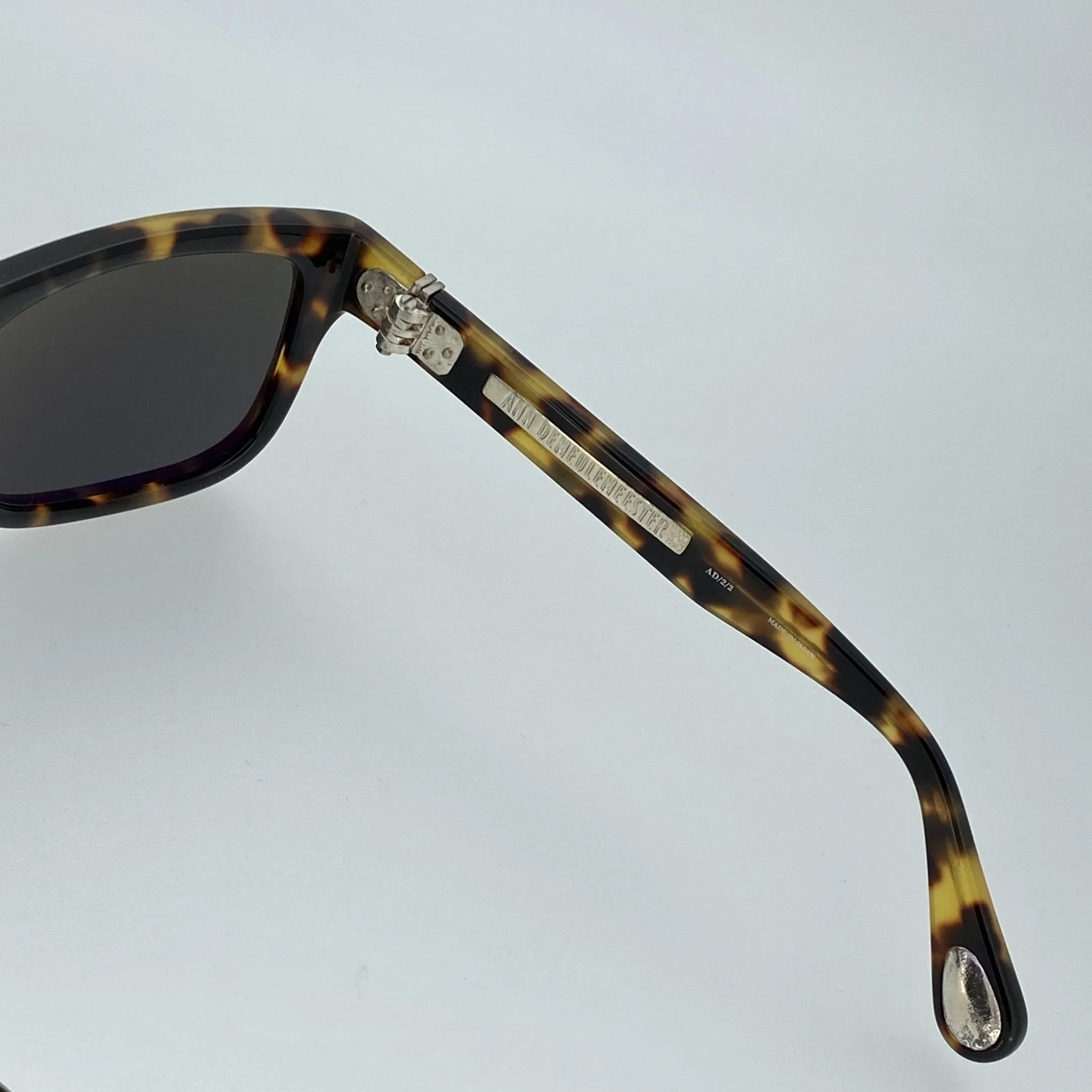 Ann Demeulemeester Men's Sunglasses Flat Top Tortoise and Grey AD2C2SUN
