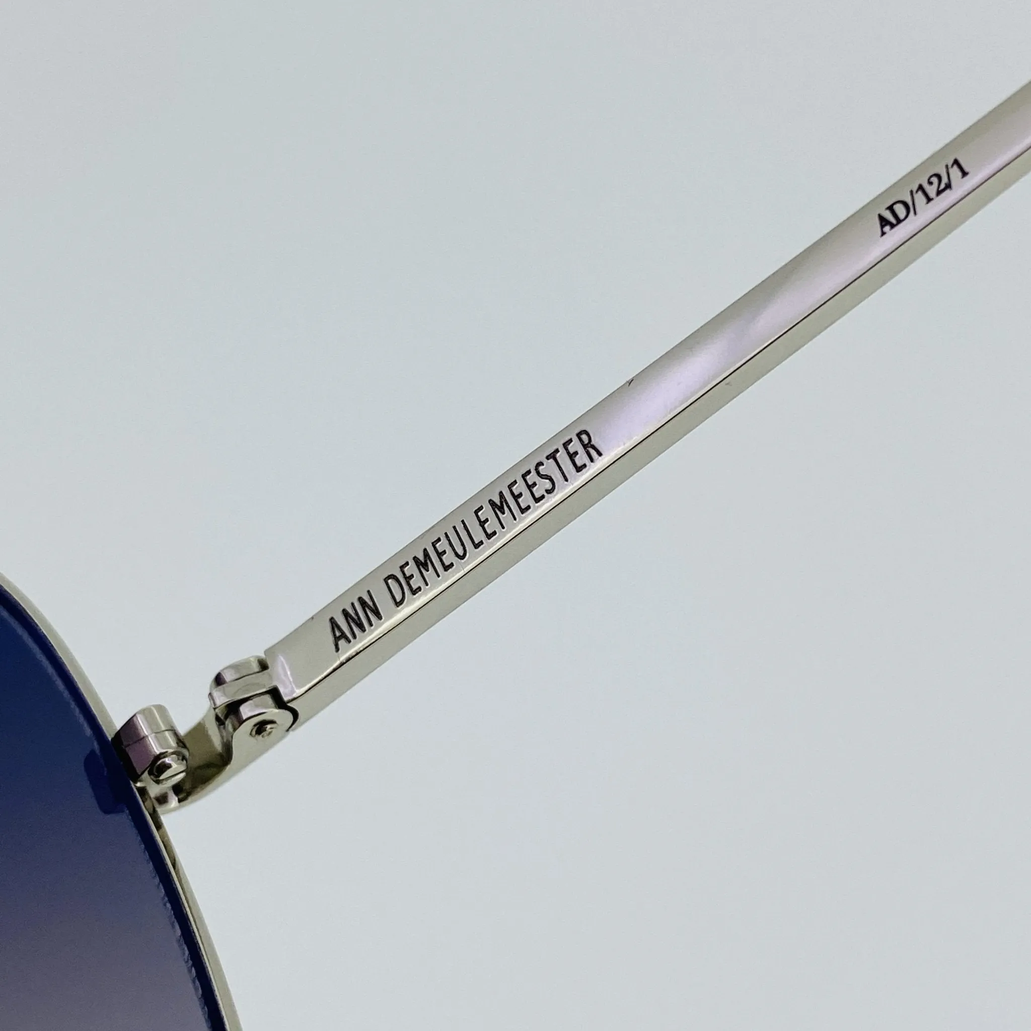 Ann Demeulemeester Men's Sunglasses Silver and Gray AD12C1SUN
