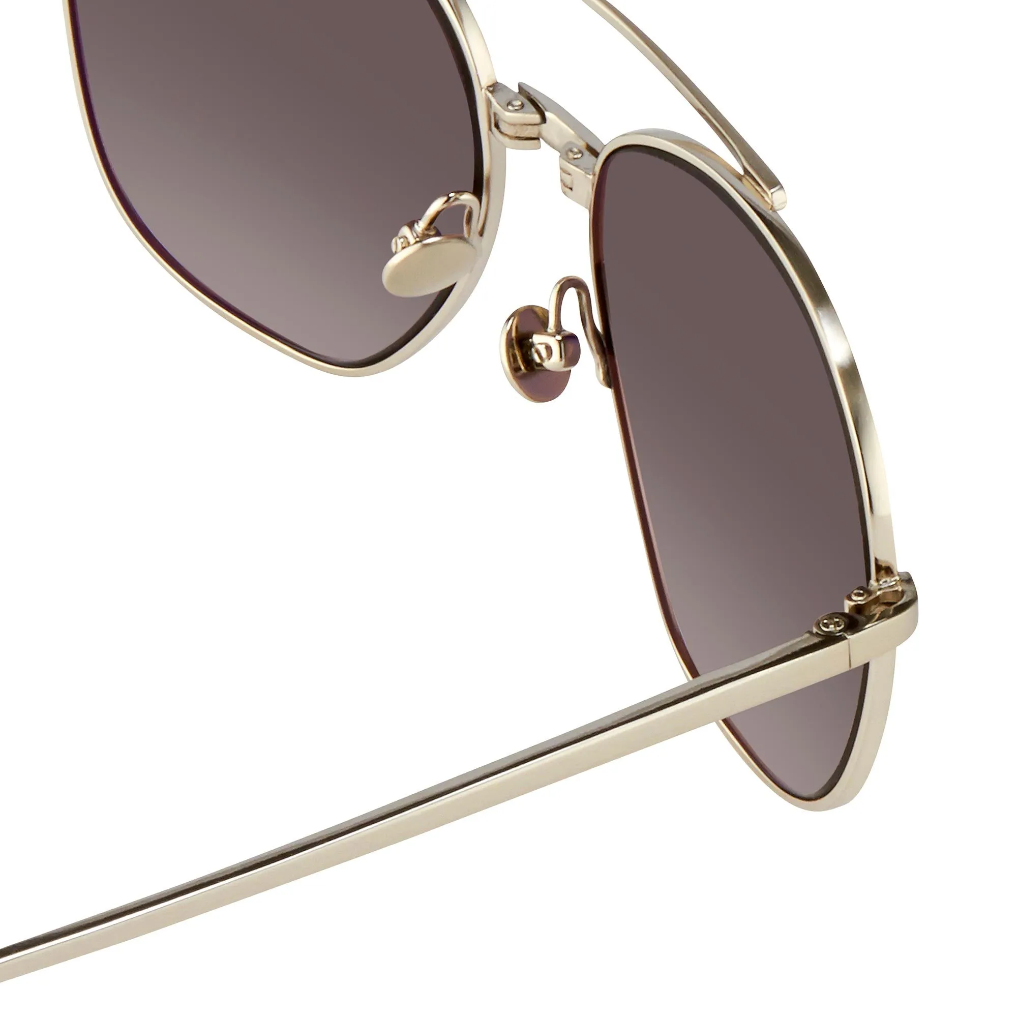 Ann Demeulemeester Men's Sunglasses Silver and Gray AD12C1SUN