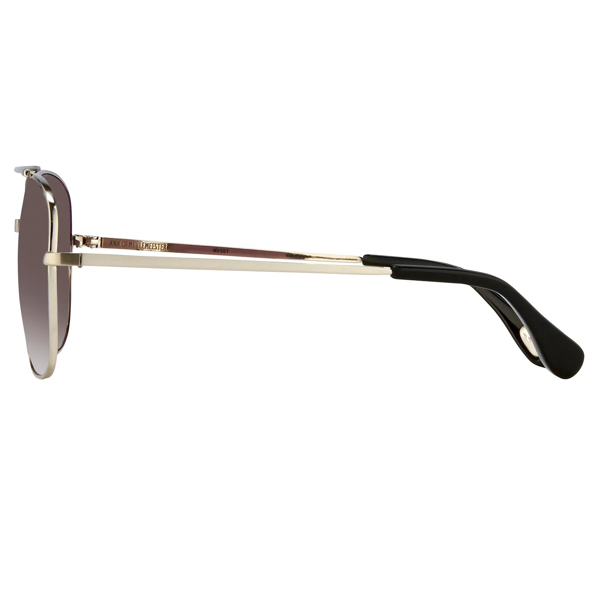 Ann Demeulemeester Men's Sunglasses Silver and Gray AD12C1SUN