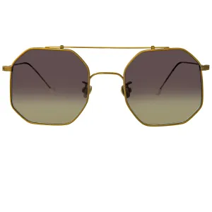Ann Demeulemeester Sunglasses Square Bronze and Grey