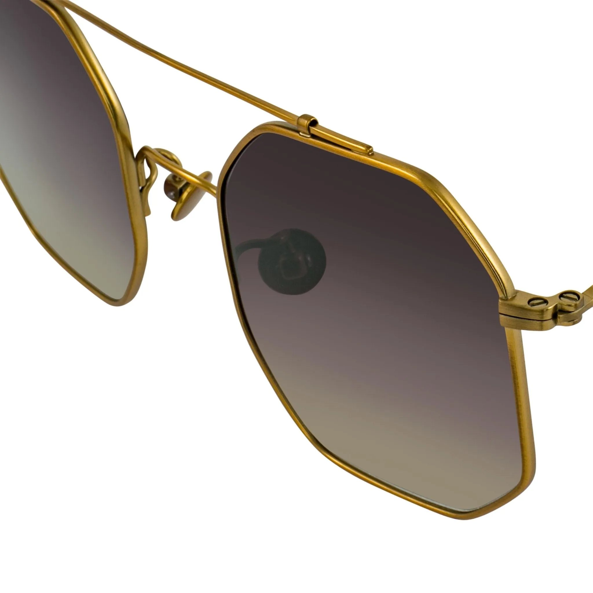 Ann Demeulemeester Sunglasses Square Bronze and Grey
