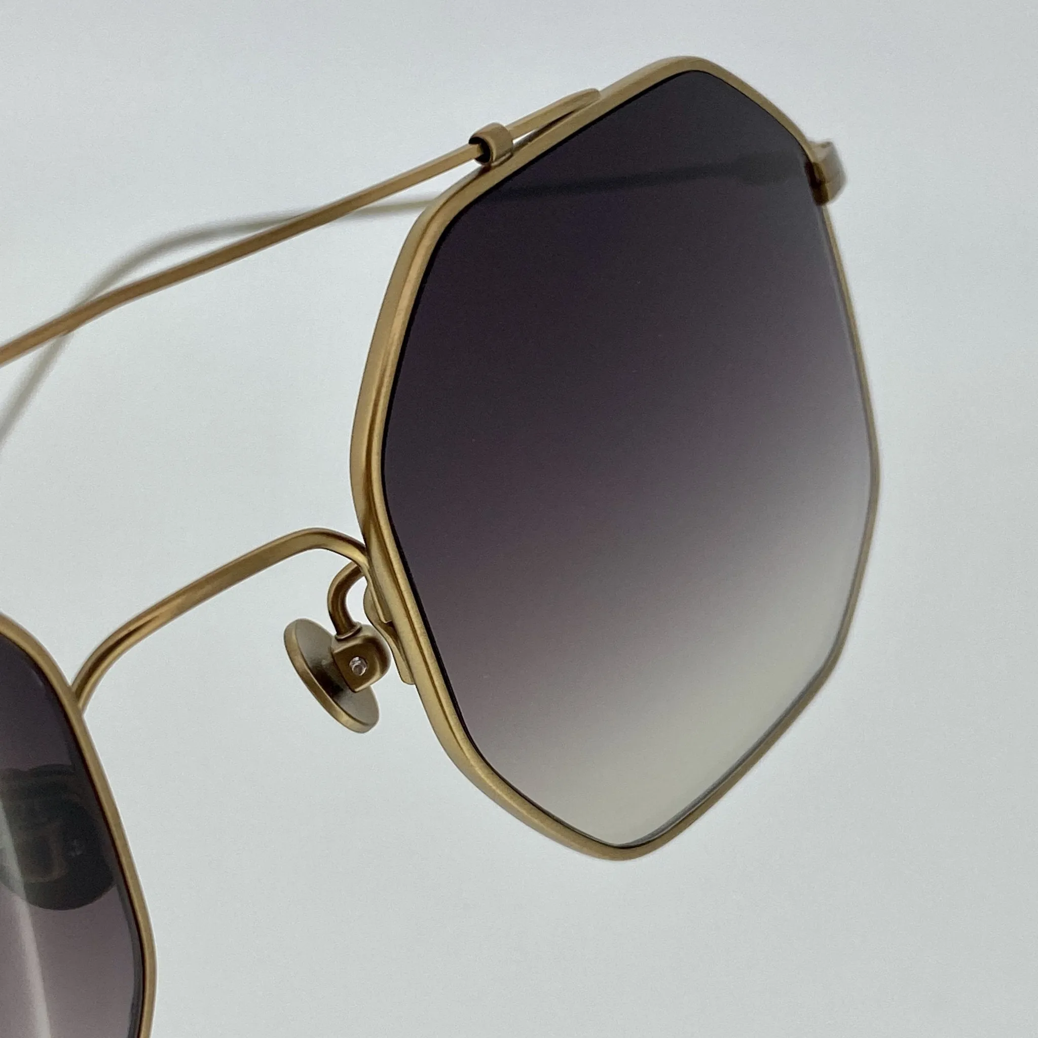 Ann Demeulemeester Sunglasses Square Bronze and Grey