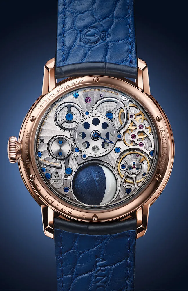 Arnold & Son Luna Magna Meteorite Red Gold Limited Edition Watch