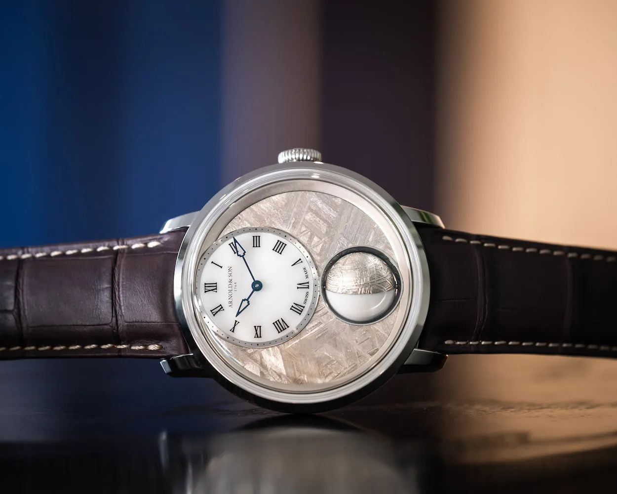 Arnold & Son Luna Magna Platinum Meteorite Limited Edition Watch