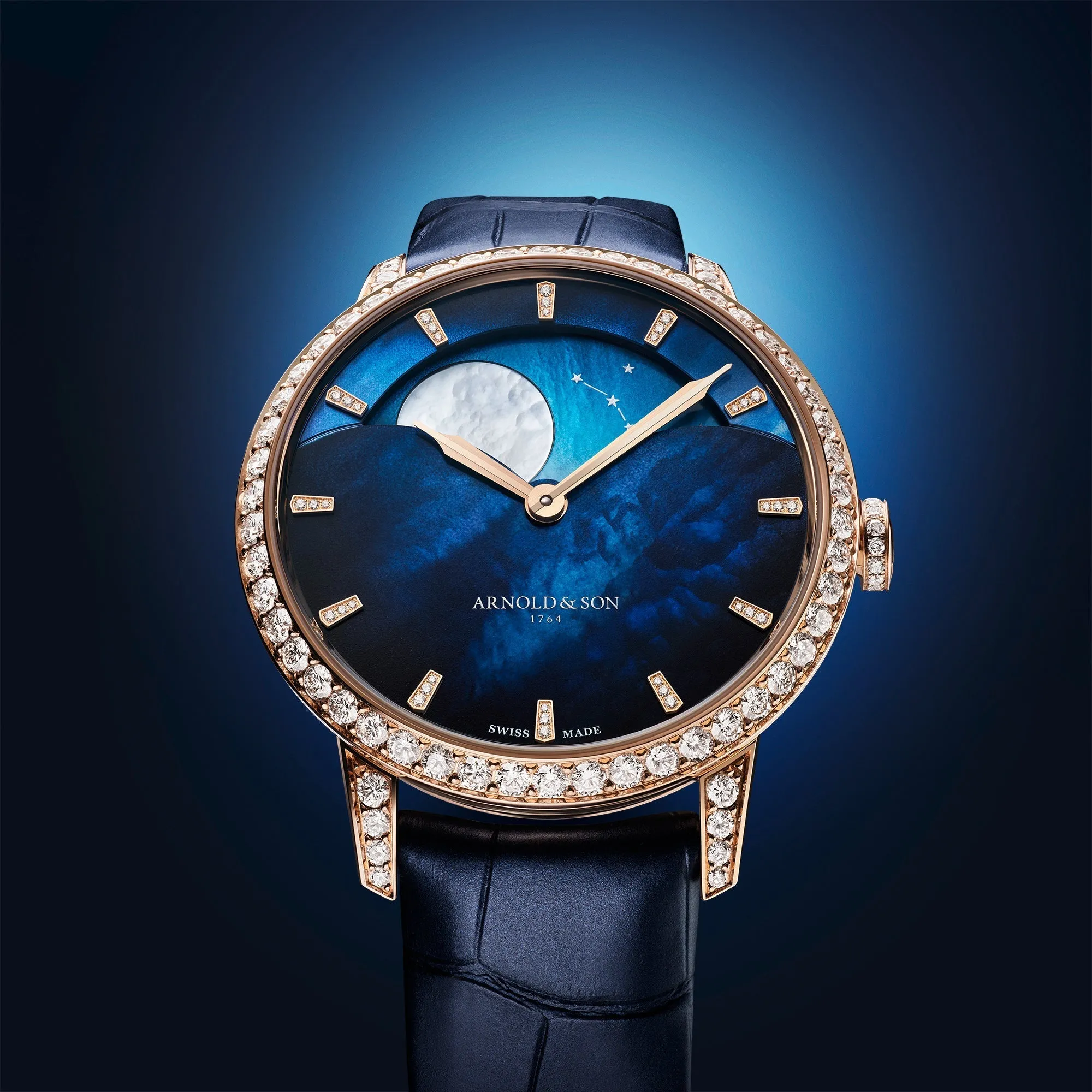 Arnold & Son Perpetual Moon 38 Rose Gold Watch