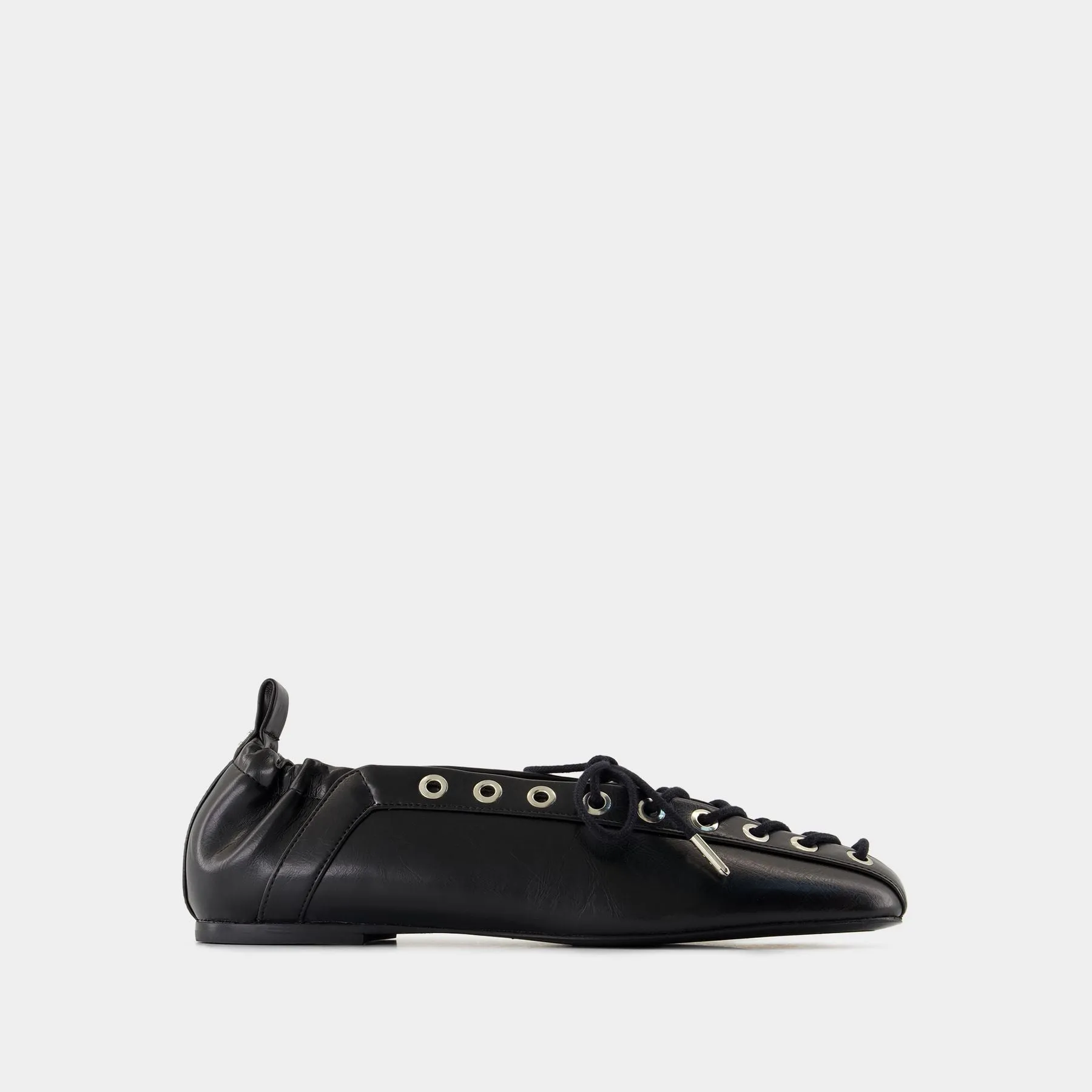 Ballerinas Eyelets - Ganni - Synthetic - Black
