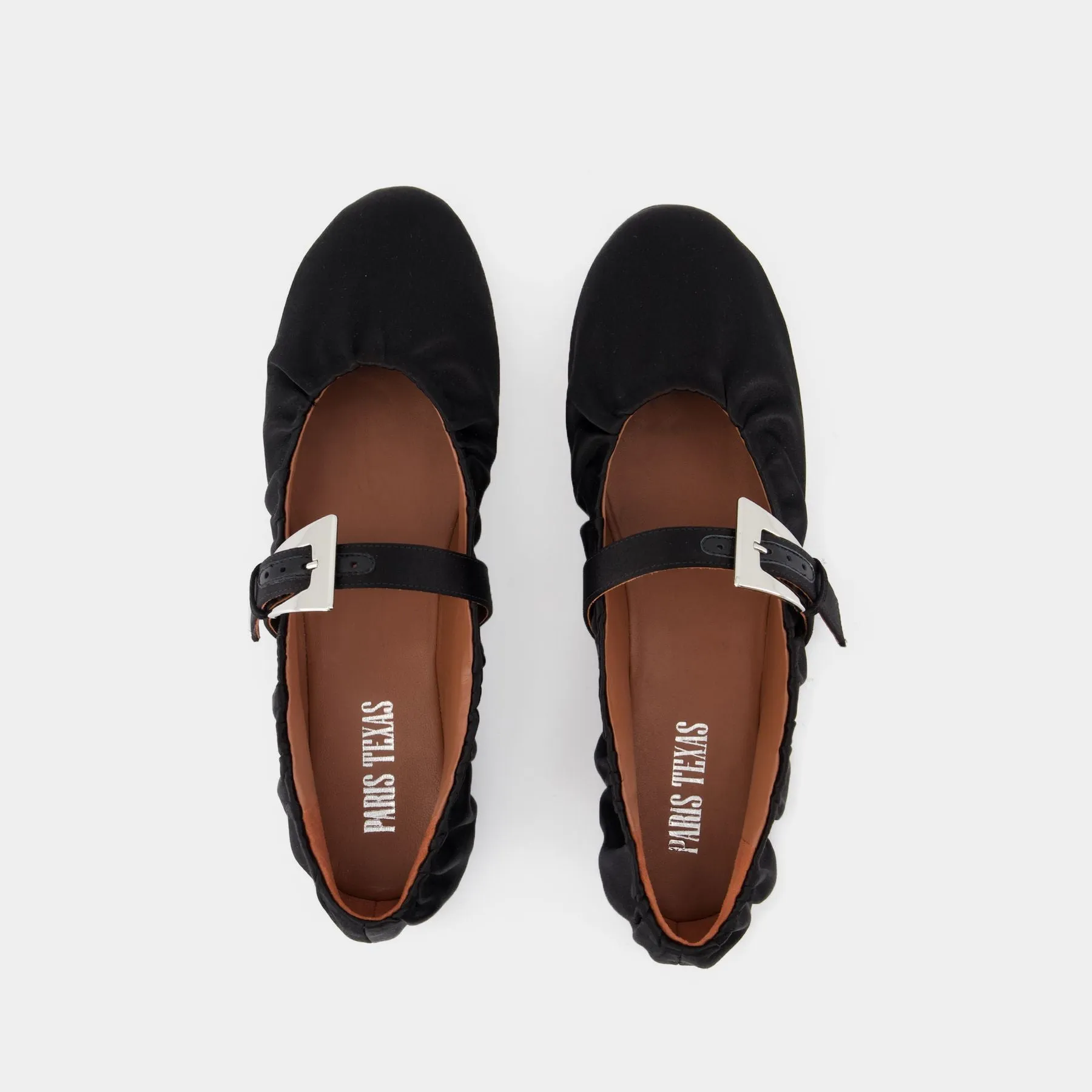 Ballerinas Sveva Plisse - Paris Texas - Silk - Black