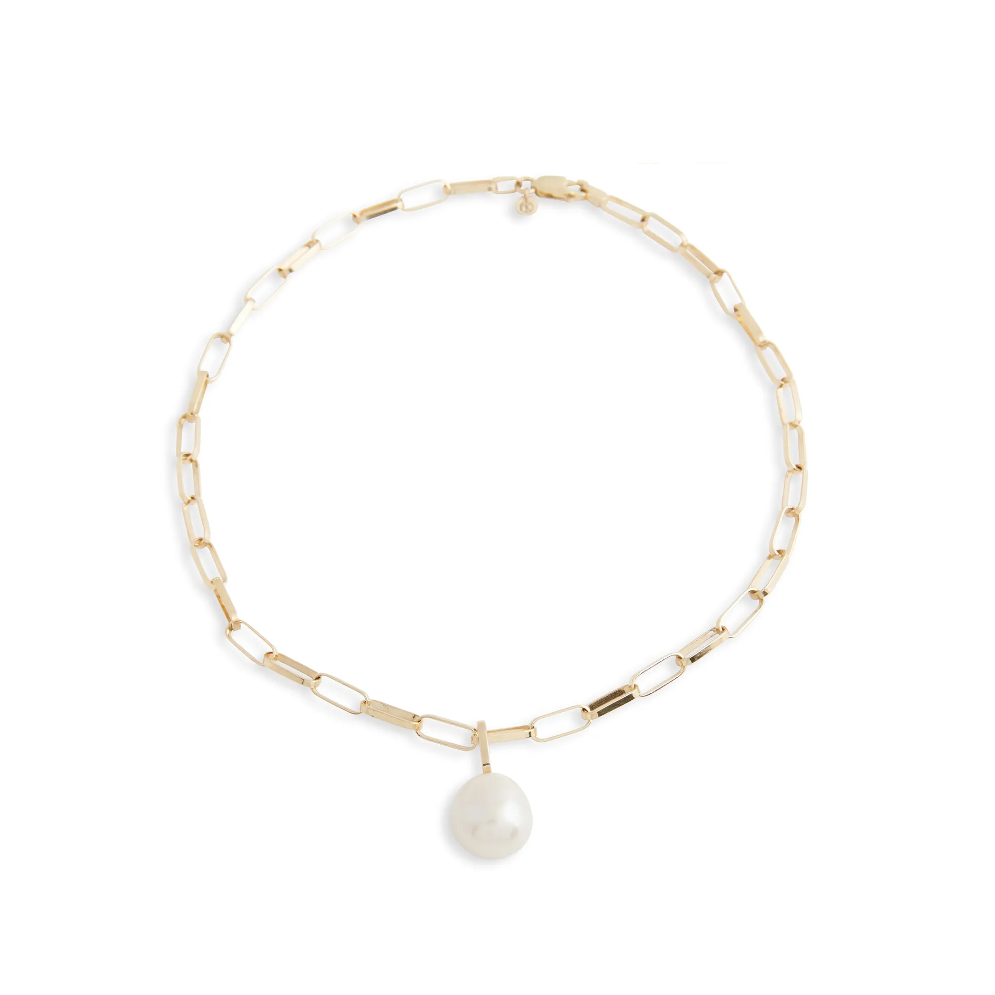 Baroque Pearl Link Drop Choker Pieces of Eight