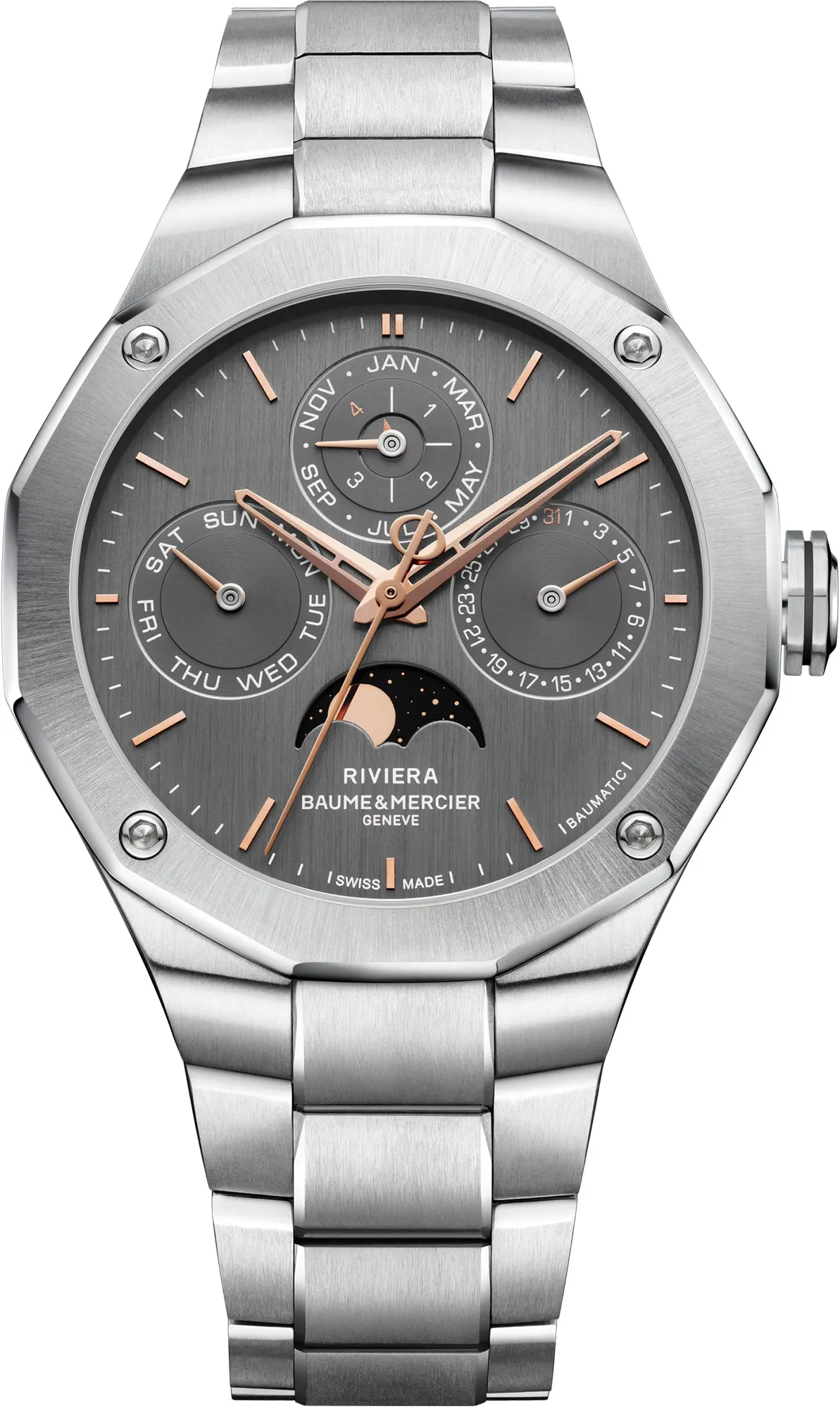 Baume et Mercier Riviera Automatic Perpetual Calender Watch