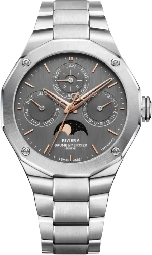 Baume et Mercier Riviera Automatic Perpetual Calender Watch