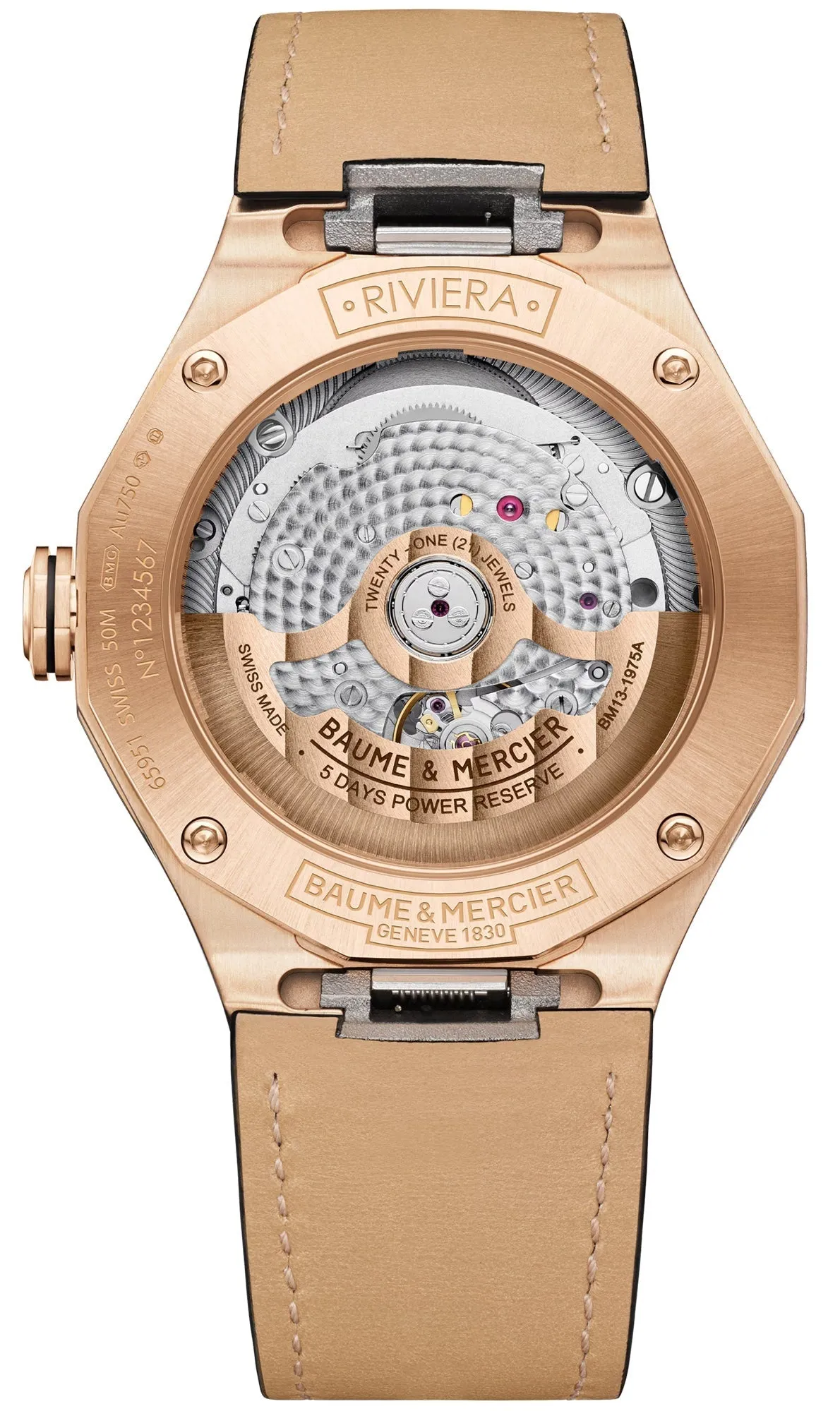 Baume et Mercier Riviera Automatic Rose Gold Watch