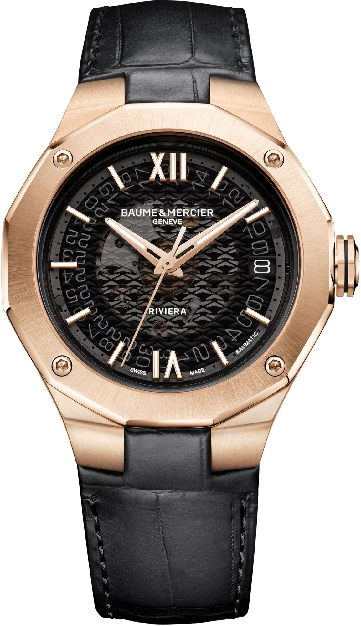 Baume et Mercier Riviera Automatic Rose Gold Watch