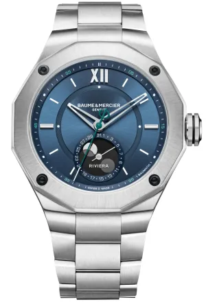 Baume et Mercier Riviera Baumatic Moonphase Mens Watch