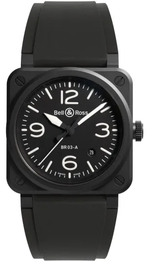 Bell & Ross BR 03 Auto Black Matt Ceramic Watch