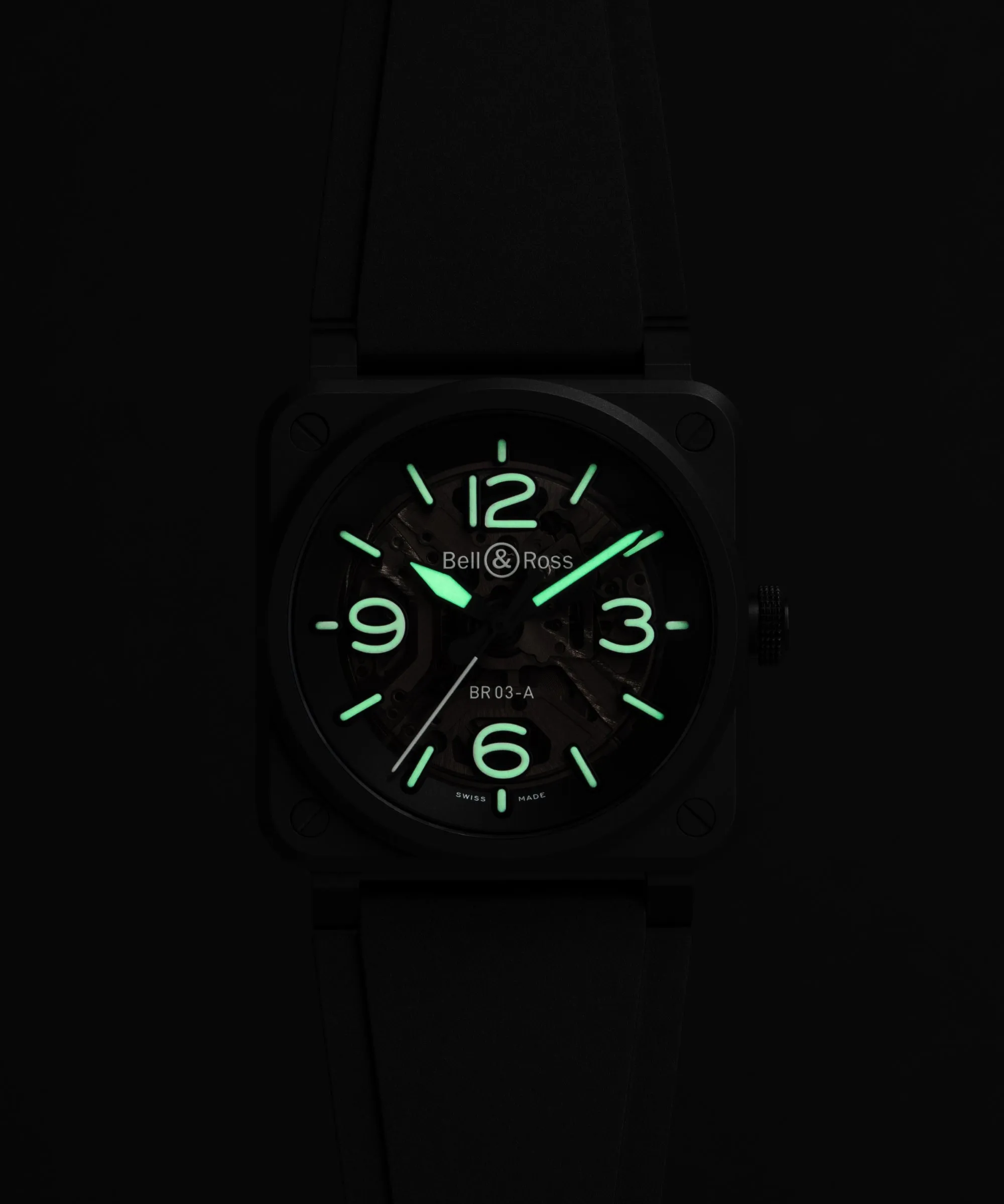 Bell & Ross BR 03 Skeleton Black Ceramic Watch