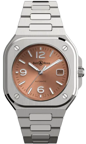 Bell & Ross BR 05 Auto Copper Brown Bracelet Watch