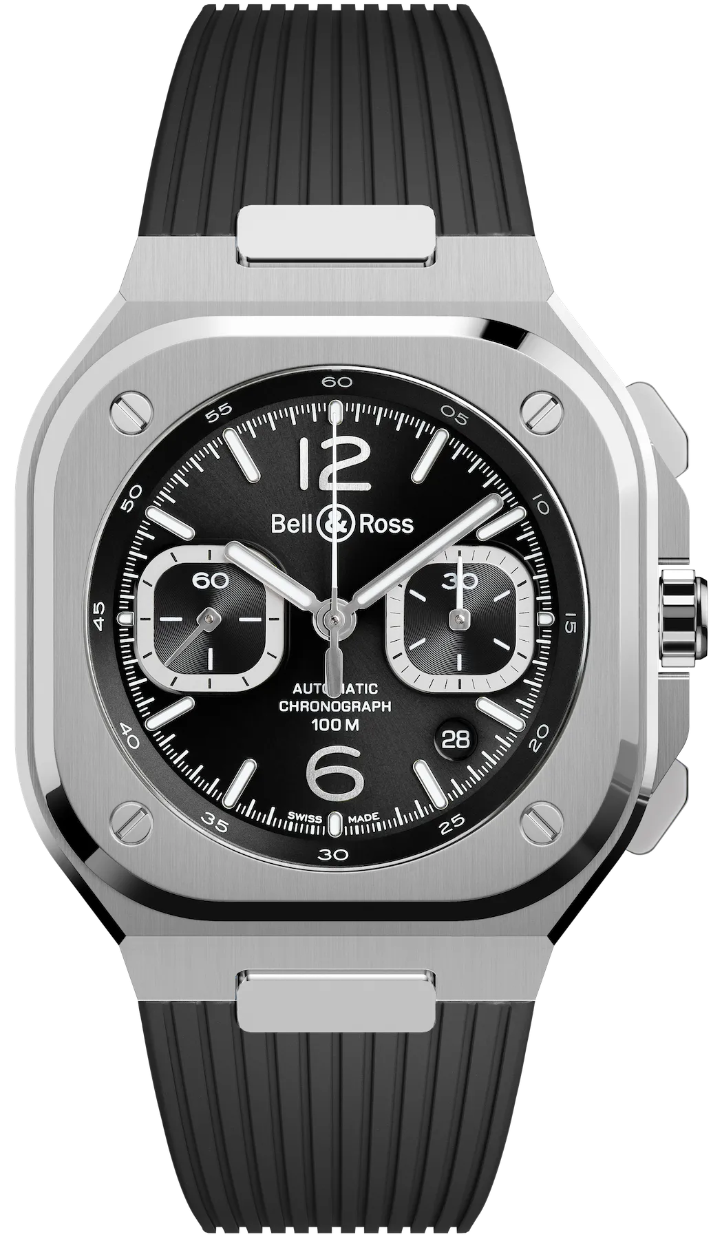 Bell & Ross BR 05 Chrono Black Steel Watch