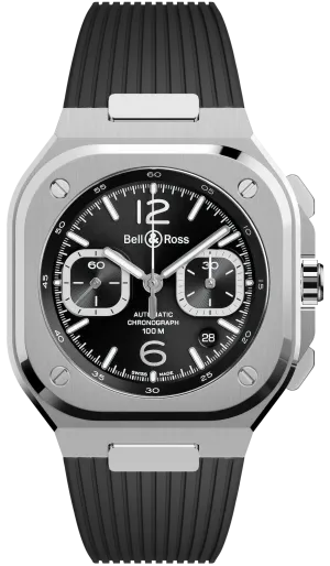 Bell & Ross BR 05 Chrono Black Steel Watch