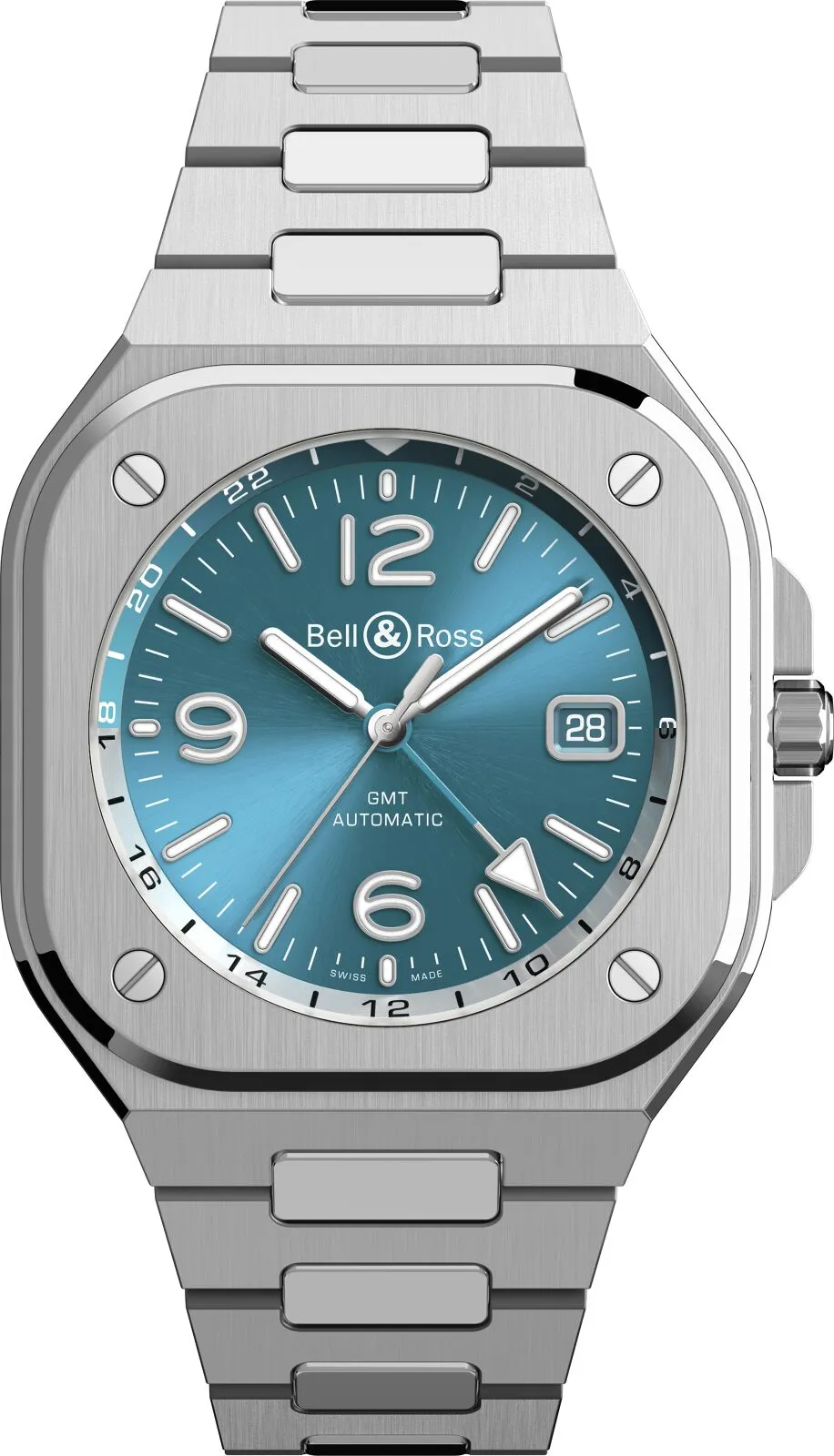 Bell & Ross BR 05 GMT Sky Blue Bracelet Watch