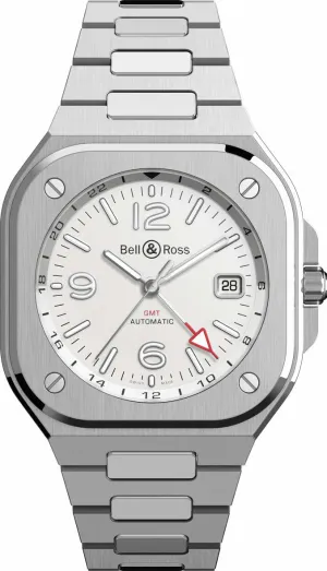 Bell & Ross BR 05 GMT White Bracelet Watch