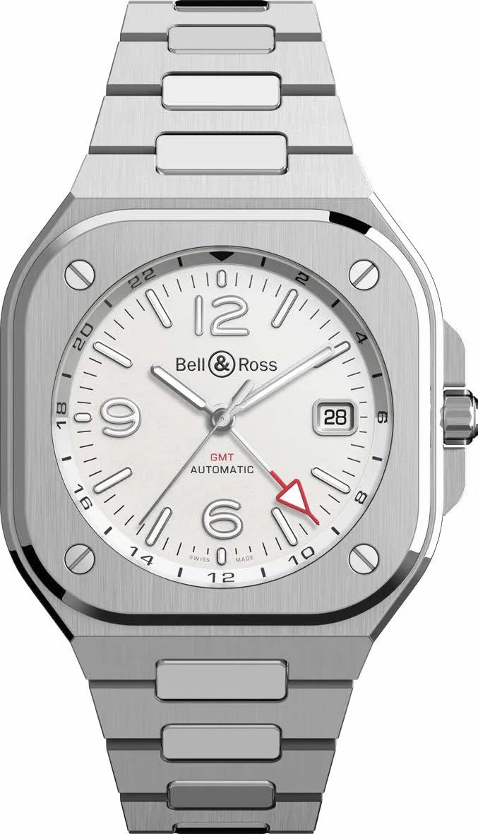 Bell & Ross BR 05 GMT White Bracelet Watch