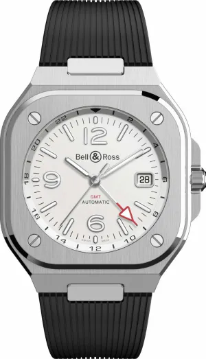 Bell & Ross BR 05 GMT White Rubber Watch