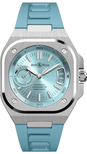 Bell & Ross BR X5 Auto IRM Ice Blue Rubber Watch