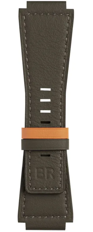 Bell & Ross Strap BR01/BR03 Calfskin Khaki Orange Reversible XS