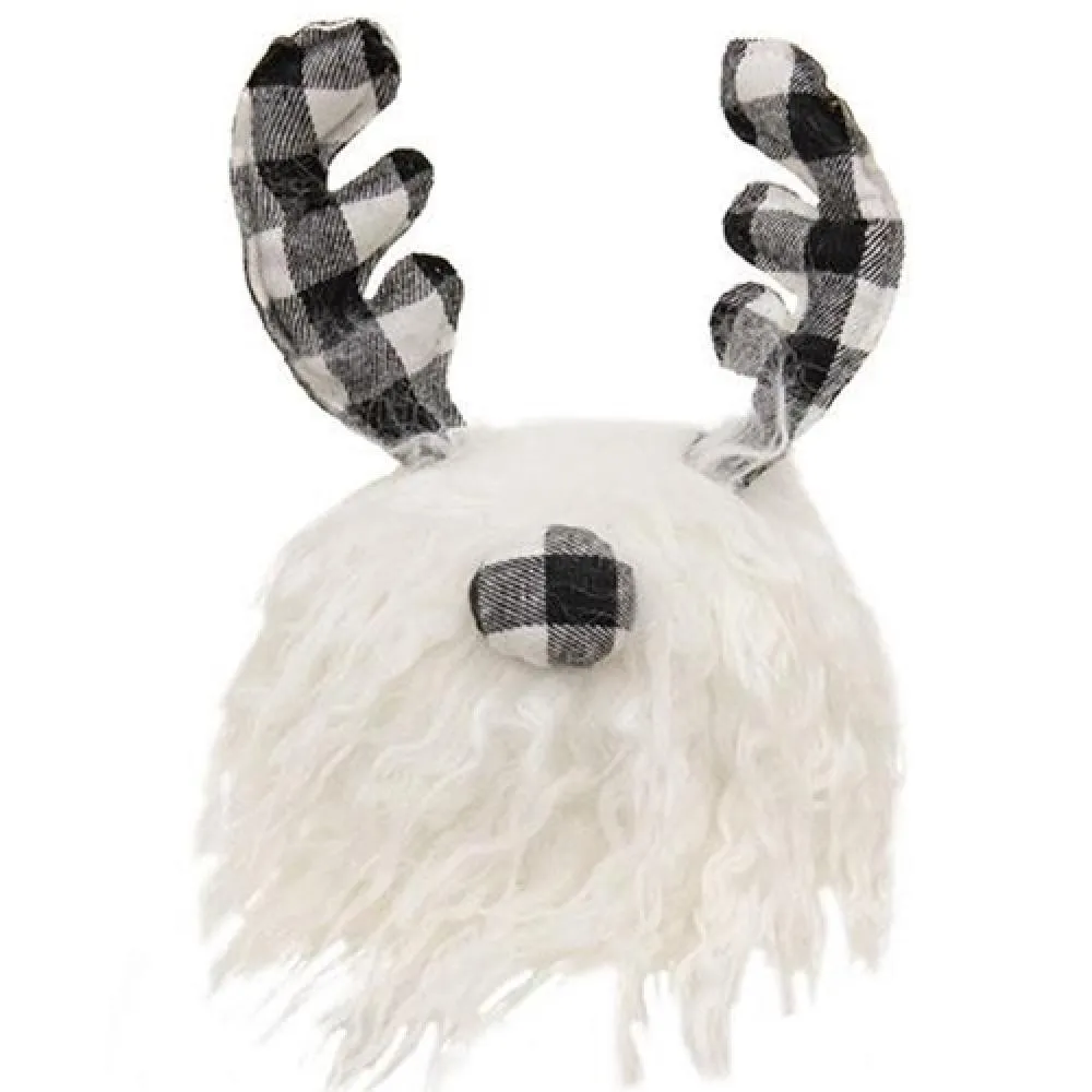 *Black & White Buffalo Check Gnome Ball
