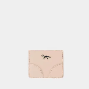 Boogie Card case - Maison Kitsune - Leather - Pink