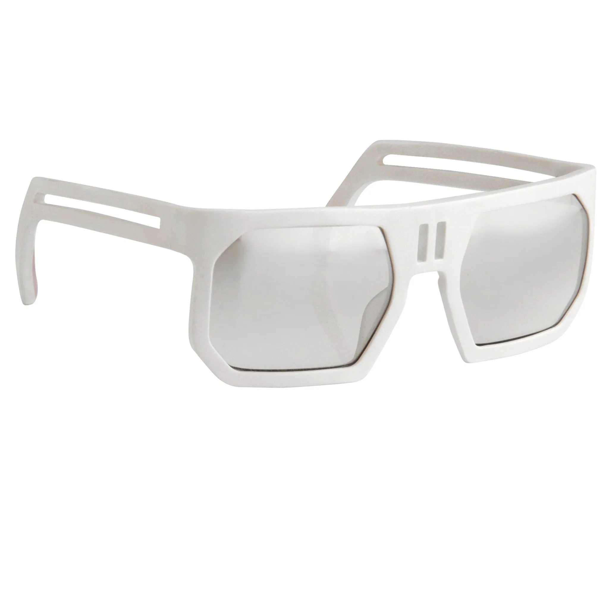 Boris Bidjan Saberi Men's Sunglasses Rectangular White BBS1C1SUN