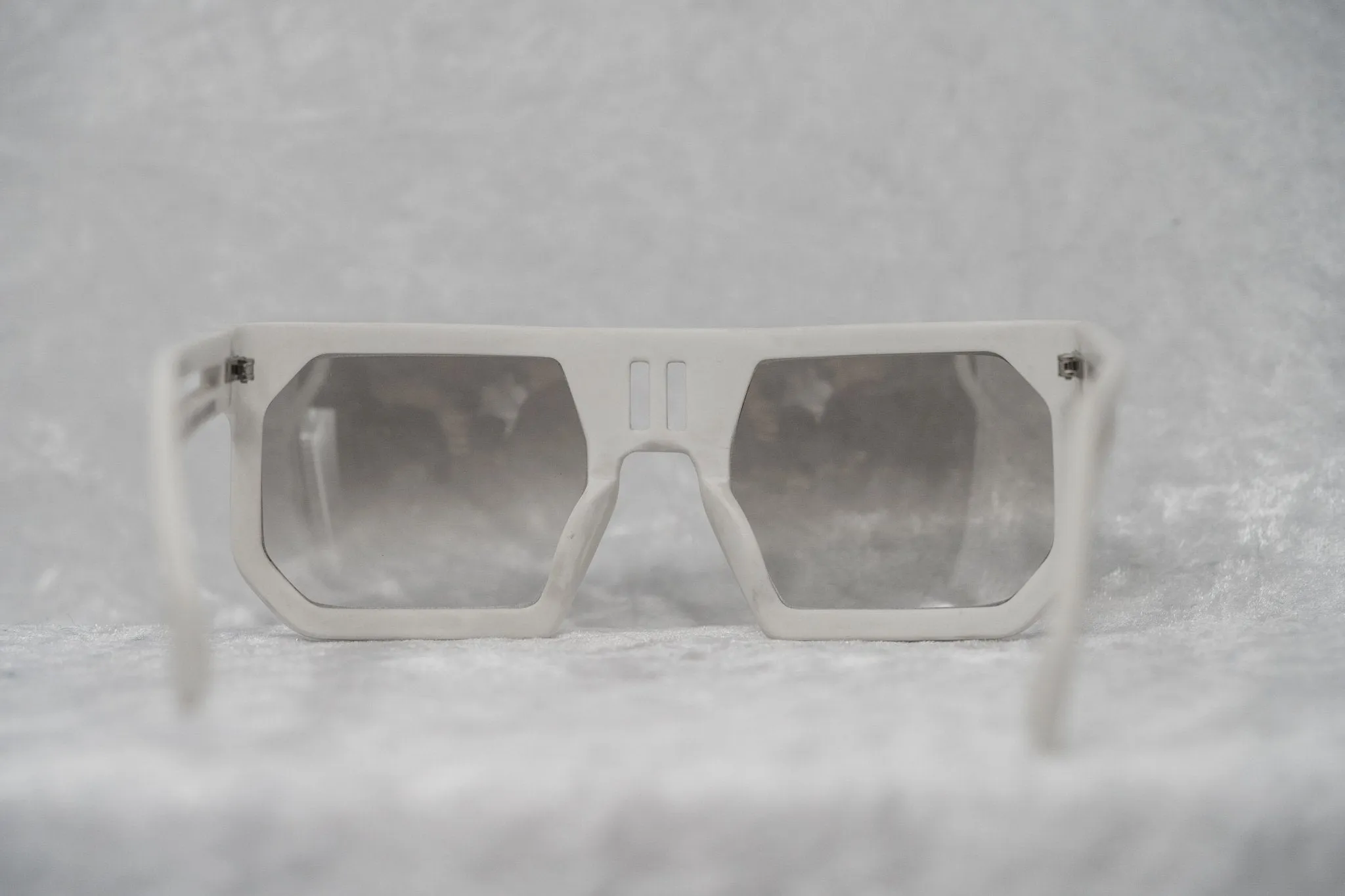 Boris Bidjan Saberi Men's Sunglasses Rectangular White BBS1C1SUN