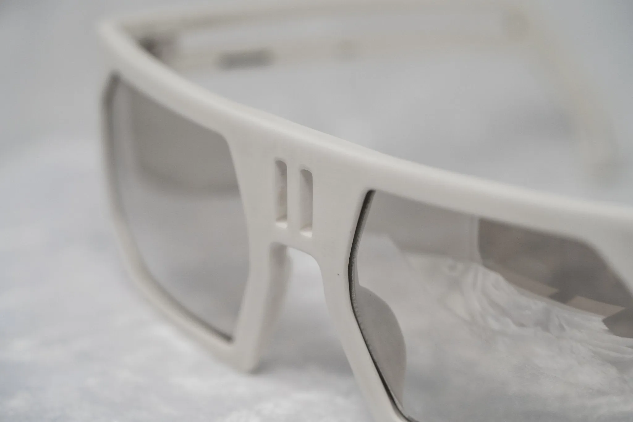 Boris Bidjan Saberi Men's Sunglasses Rectangular White BBS1C1SUN