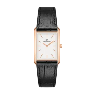Bound Black Crocodile Rose Gold Daniel Wellington