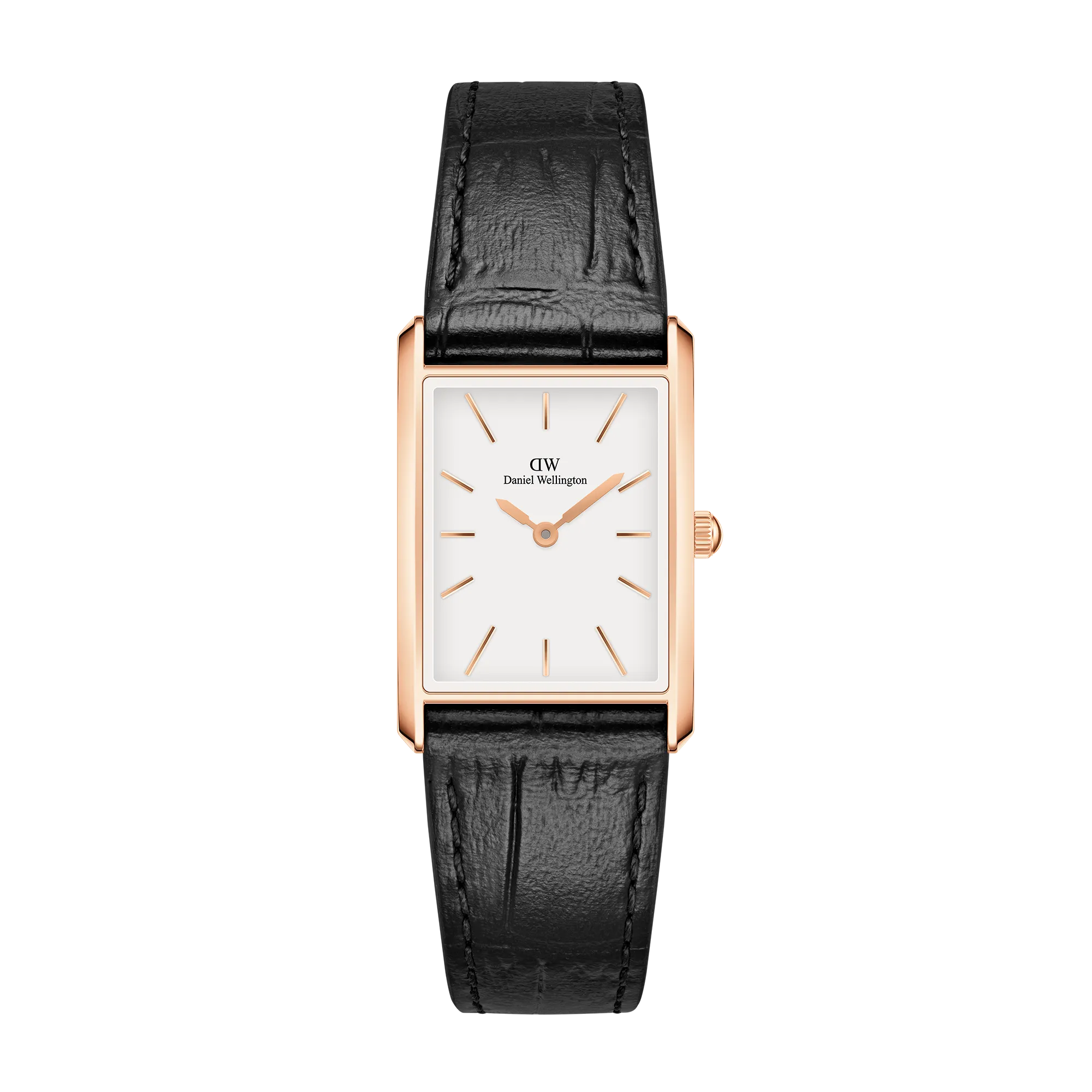 Bound Black Crocodile Rose Gold Daniel Wellington