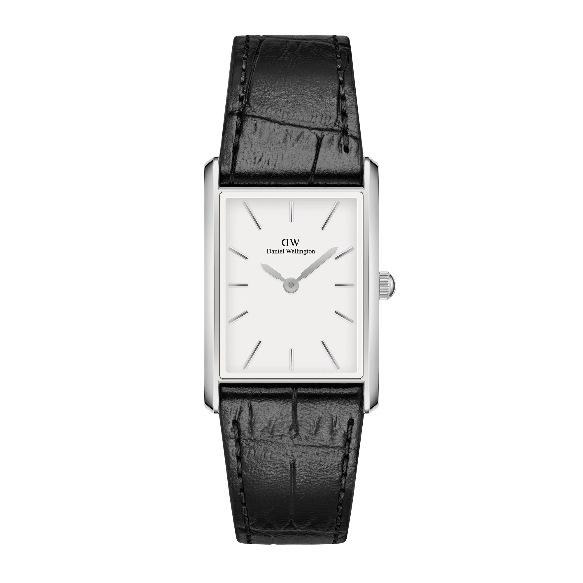 Bound Black Crocodile Silver Daniel Wellington