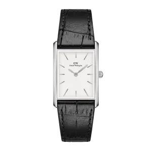 Bound Black Crocodile Silver Daniel Wellington