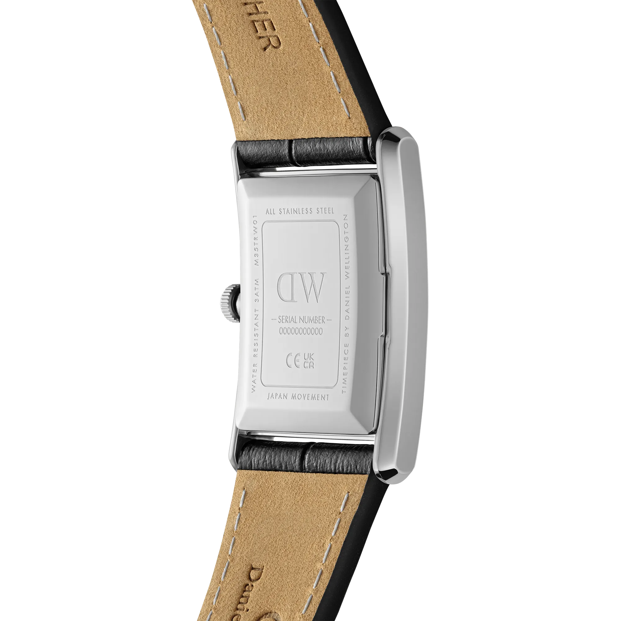 Bound Black Crocodile Silver Daniel Wellington