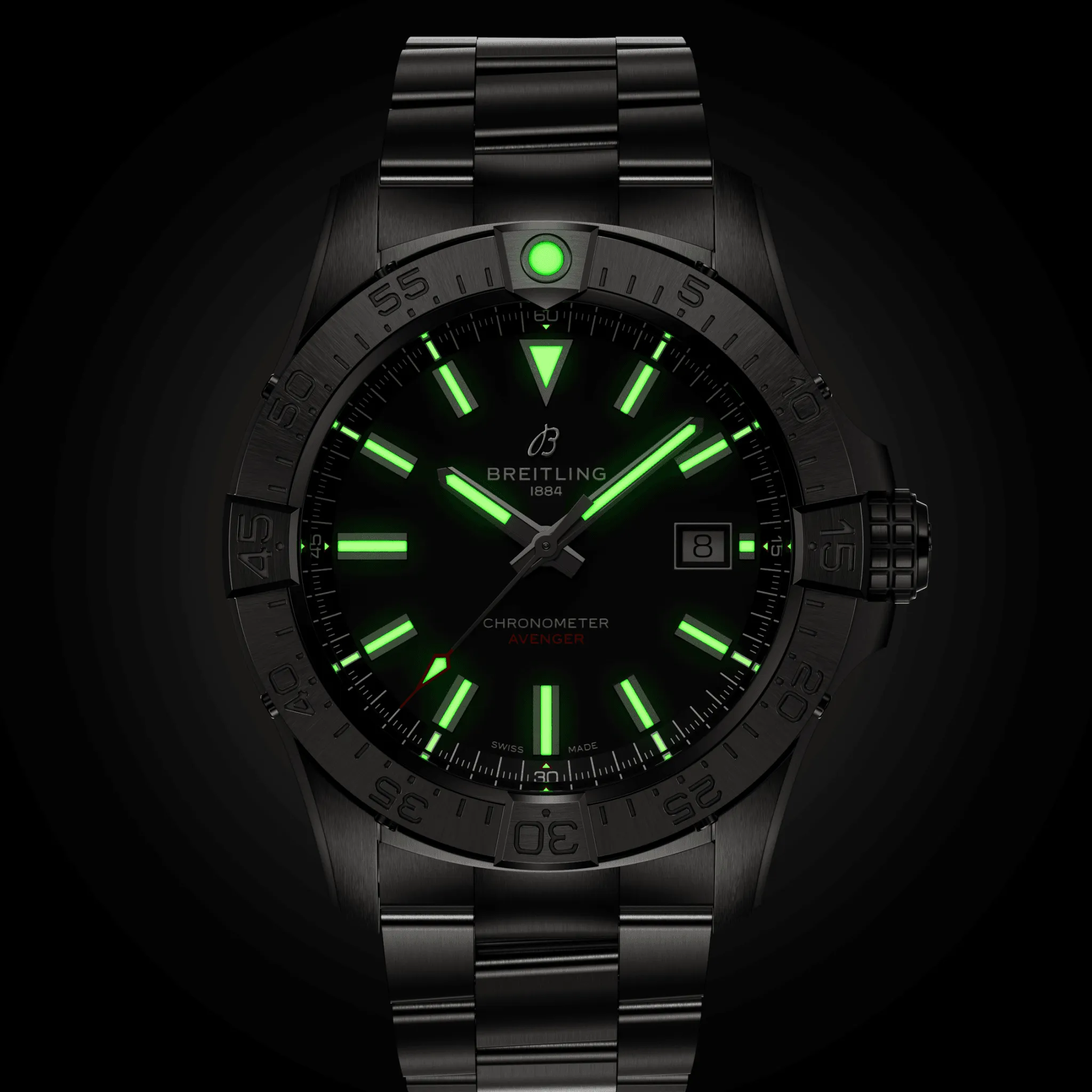 Breitling Avenger Automatic 42 Black Bracelet Watch