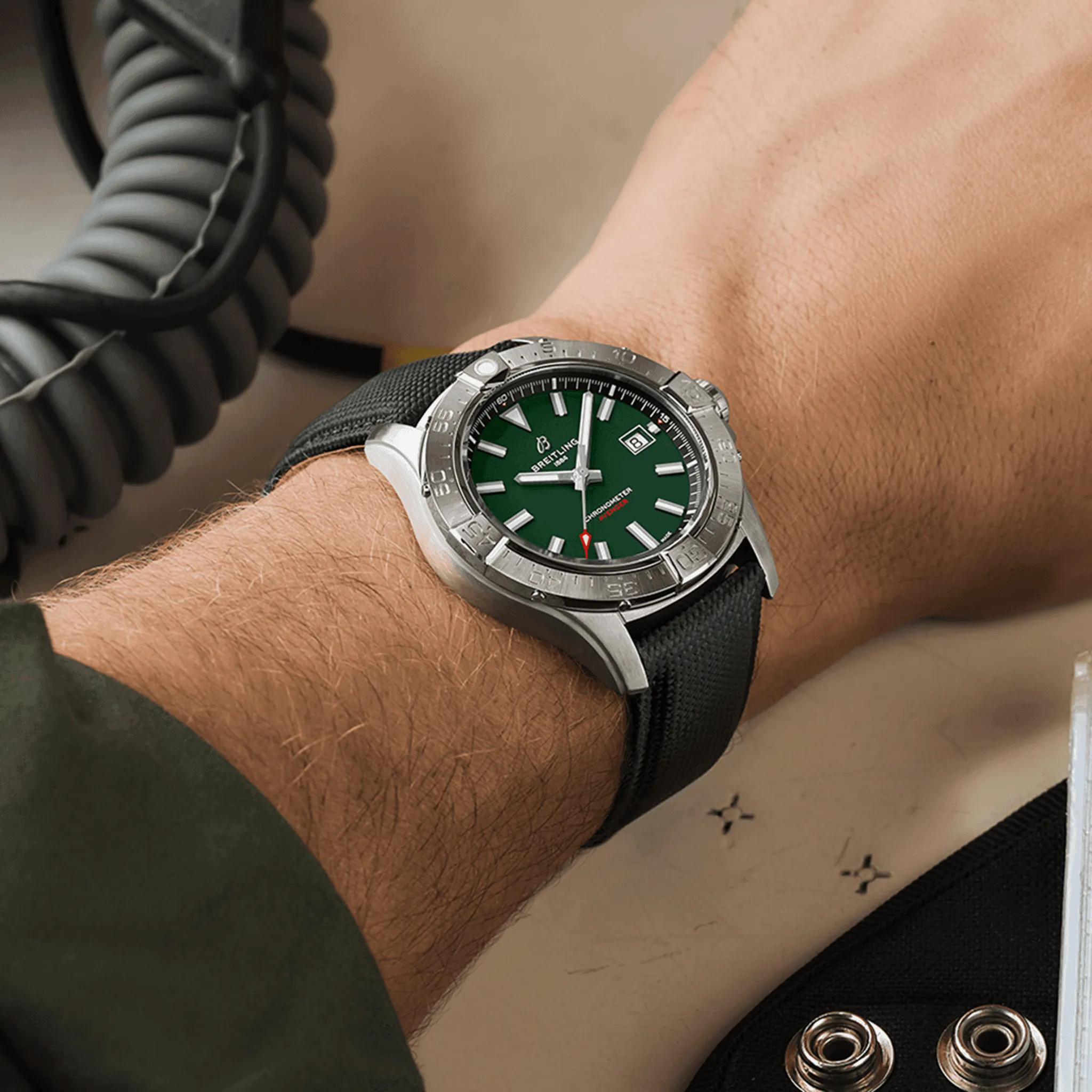 Breitling Avenger Automatic 42 Green Watch