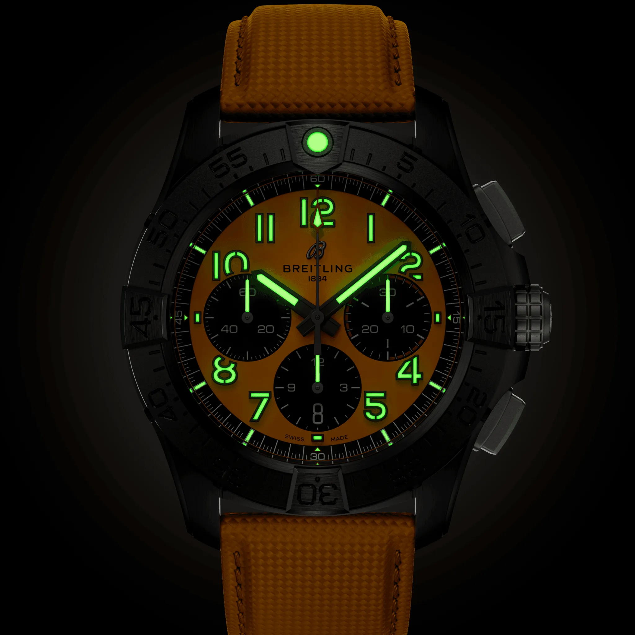 Breitling Avenger B01 Chronograph 44 Night Mission Yellow Watch